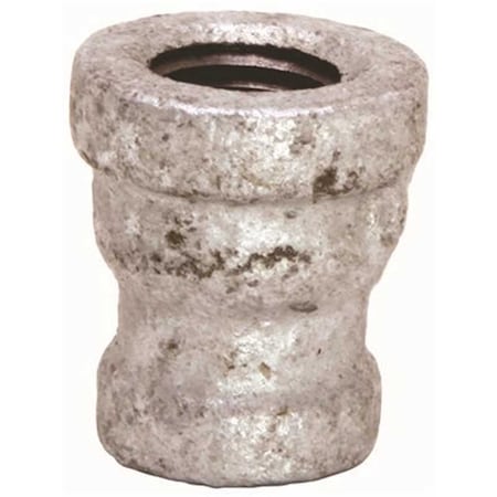 1-1/2 Galvanized Malleable Coupling Silver
